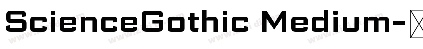 ScienceGothic Medium字体转换